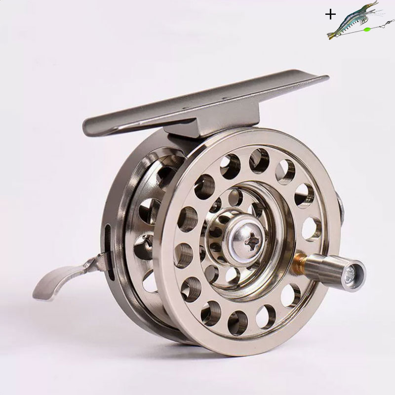 Ice Fishing Reel - รอกตกปลาอลูมิเนียมอัลลอยด์ CNC แบบดึงสายด้านหน้า ใช้ได้ทั้งมือซ้ายและมือขวา เหมาะสำหรับอุปกรณ์ตกปลาในน้ำจืดและน้ำแข็ง