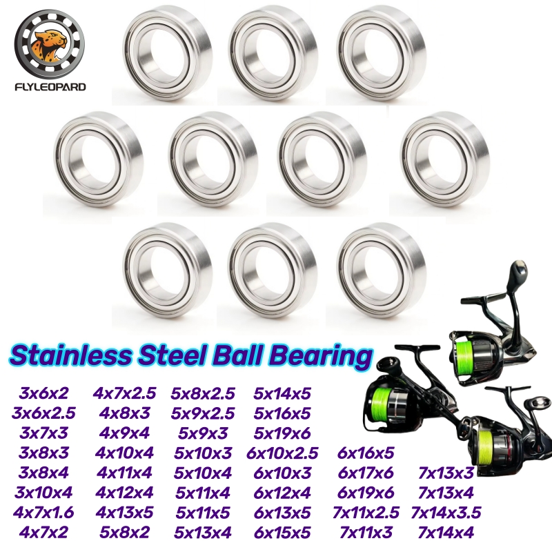 Reel Handle - 10 ชิ้น SMR85ZZ 5x8x2.5 มม.ABEC-9 แบริ่งสแตนเลส