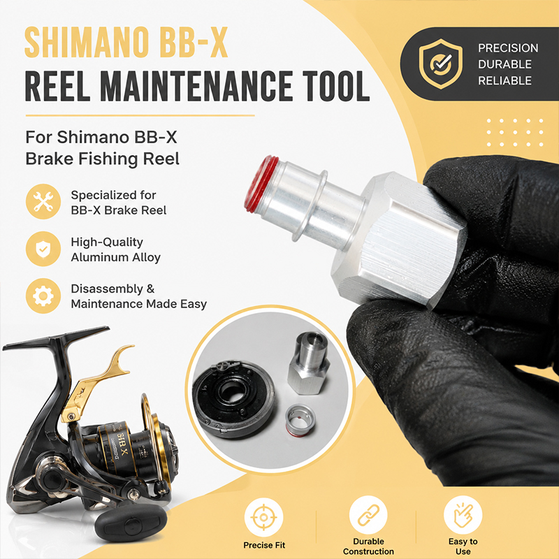 Fly Reel - เครื่องมือถอดประกอบอะลูมิเนียมอัลลอยด์แบบรวมสำหรับ Shimano BB-X แฮนด์เบรก รอกตกปลาแบบสปินนิ่ง การดูแลรักษาประจำวัน