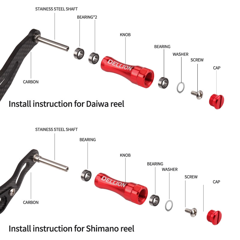 Ruke 1 PC ตกปลา Reel Handle KN - Reel Drag Knob บทวิจารณ์และราคา